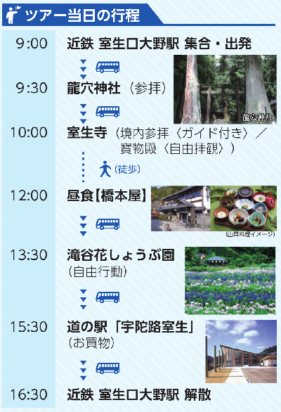 ツアー行程の画像