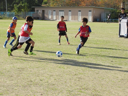 サッカー教室の様子の写真