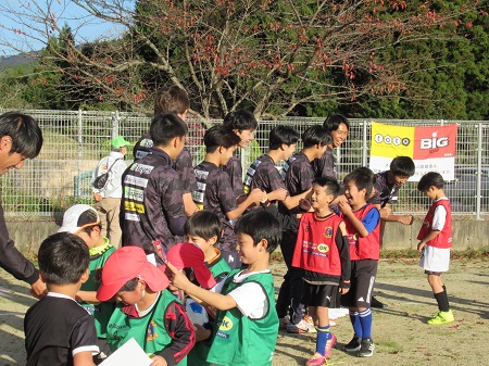 サッカー教室の様子の写真