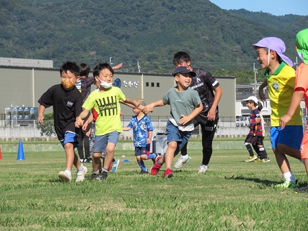 サッカー教室の様子の写真