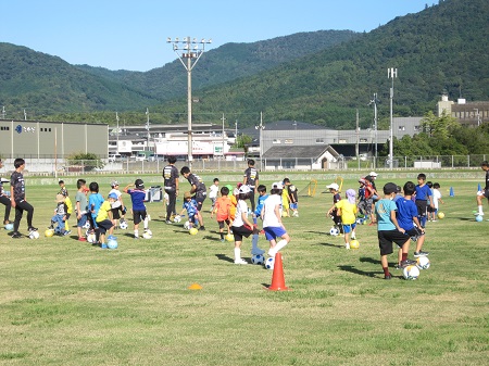 サッカー教室の様子の写真