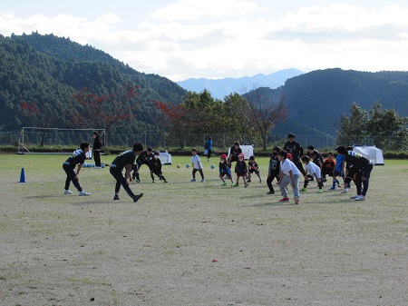 サッカー教室の様子の写真