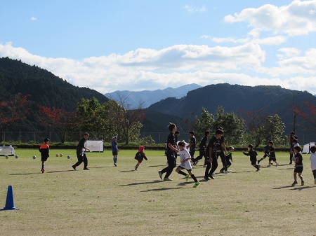 サッカー教室の様子の写真