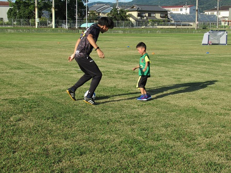 サッカー教室の様子の写真