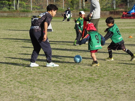 サッカー教室の様子の写真