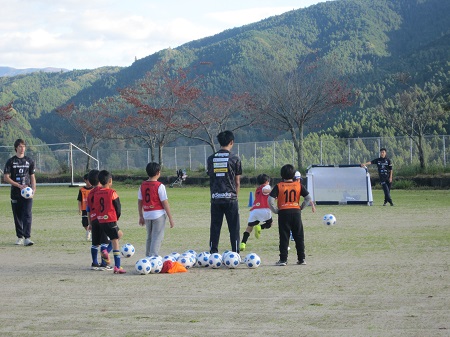 サッカー教室の様子の写真