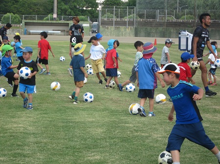 サッカー教室の様子の写真