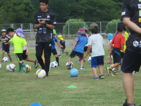 サッカー教室の様子の写真