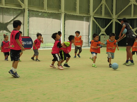 サッカー教室の様子の写真