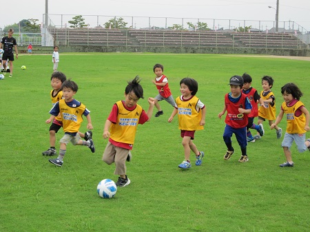 サッカー教室の様子の写真