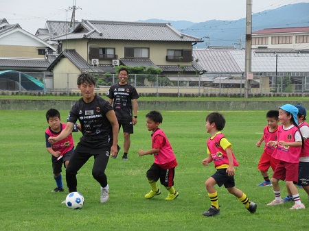 サッカー教室の様子の写真