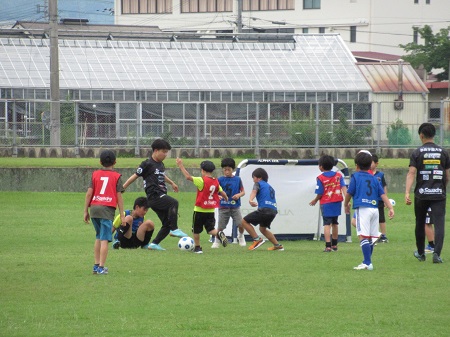 サッカー教室の様子の写真