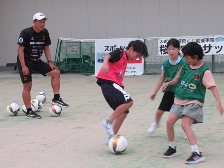 サッカー教室の様子の写真