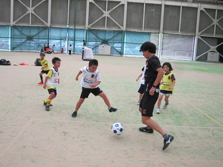 サッカー教室の様子の写真