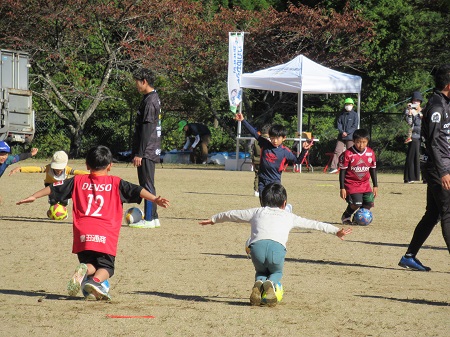 サッカー教室の様子の写真