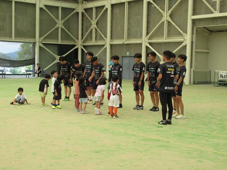 サッカー教室の様子の写真