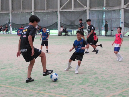 サッカー教室の様子の写真