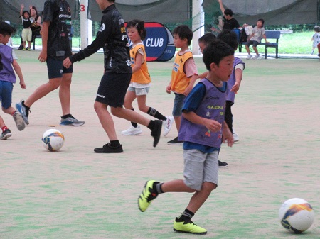 サッカー教室の様子の写真