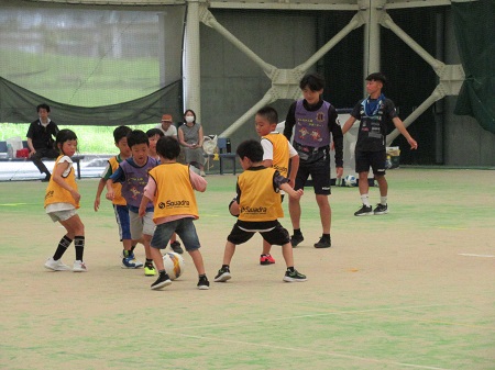 サッカー教室の様子の写真