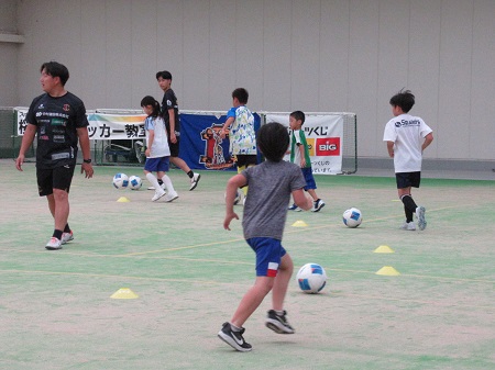 サッカー教室の様子の写真