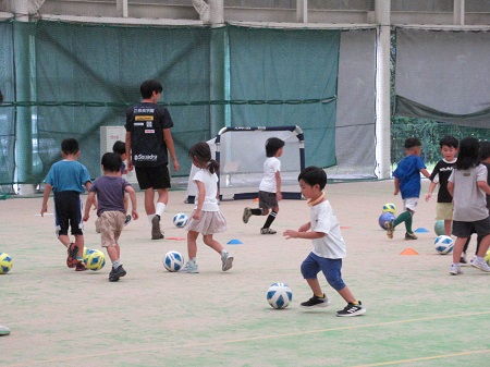 サッカー教室の様子の写真
