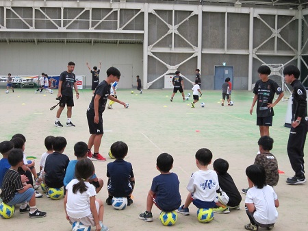 サッカー教室の様子の写真