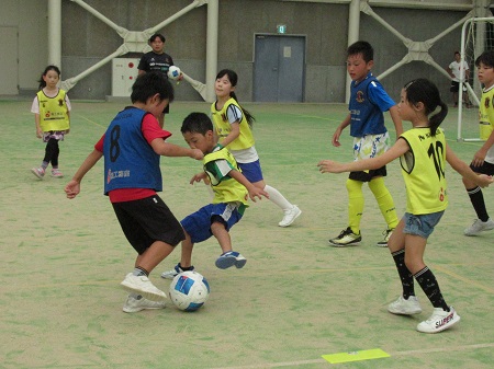 サッカー教室の様子の写真
