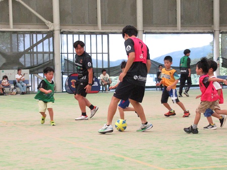 サッカー教室の様子の写真