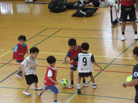 サッカー教室の様子の写真