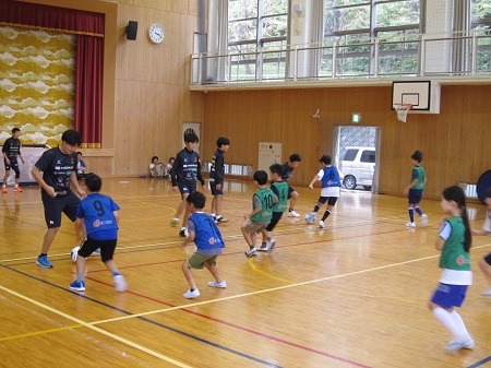 サッカー教室の様子の写真