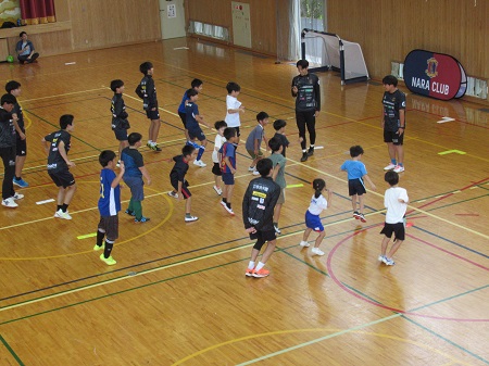 サッカー教室の様子の写真