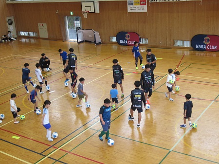 サッカー教室の様子の写真