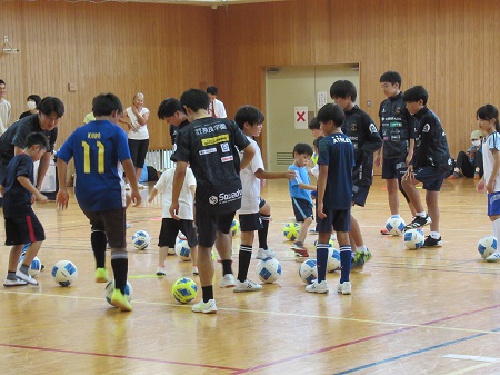 サッカー教室の様子の写真