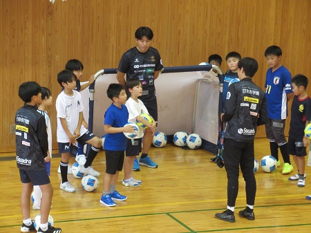 サッカー教室の様子の写真