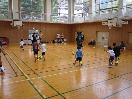 サッカー教室の様子の写真