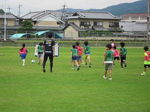サッカー教室の様子の写真