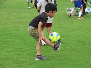 サッカー教室の様子の写真