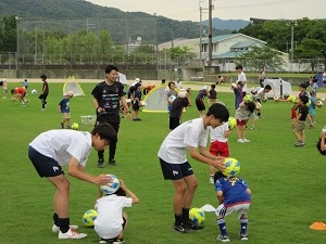サッカー教室の様子の写真