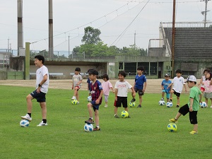 サッカー教室の様子の写真