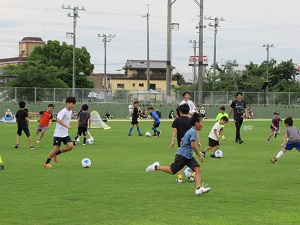 サッカー教室の様子の写真