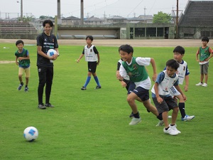 サッカー教室の様子の写真