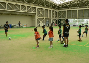 サッカー教室の様子の写真