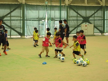 サッカー教室の様子の写真