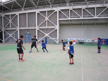 サッカー教室の様子の写真