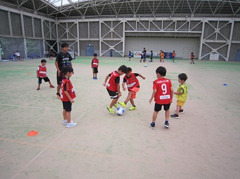 サッカー教室の様子の写真