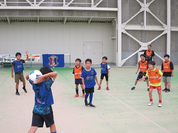 サッカー教室の様子の写真