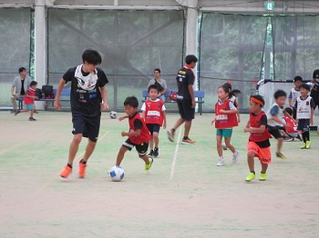 サッカー教室の様子の写真