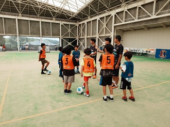 サッカー教室の様子の写真