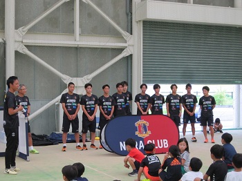 サッカー教室の様子の写真