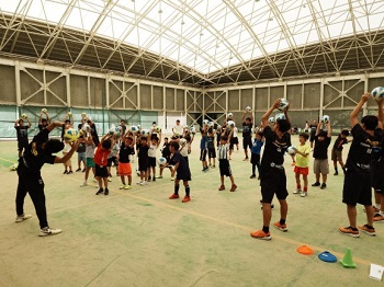 サッカー教室の様子の写真